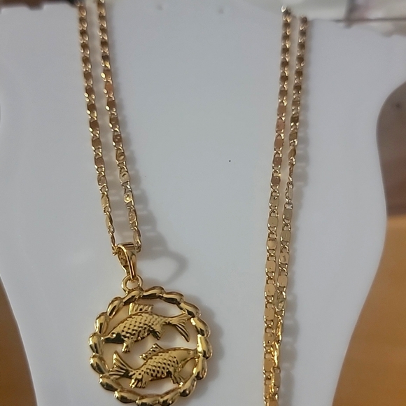 PISCES Pendant and Chain - Picture 2 of 3